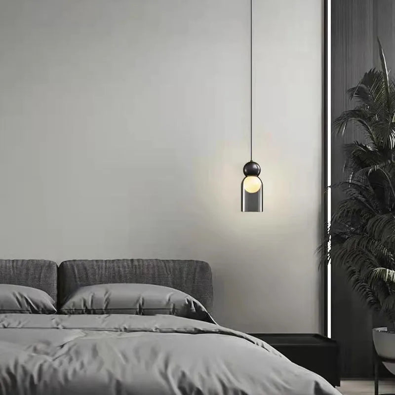 suspension moderne en verre pour décoration intérieure