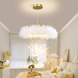 lustre nordique en plumes pour chambre de filles style luxe créatif