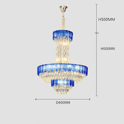 lustre en cristal de luxe pour hôtel et villa
