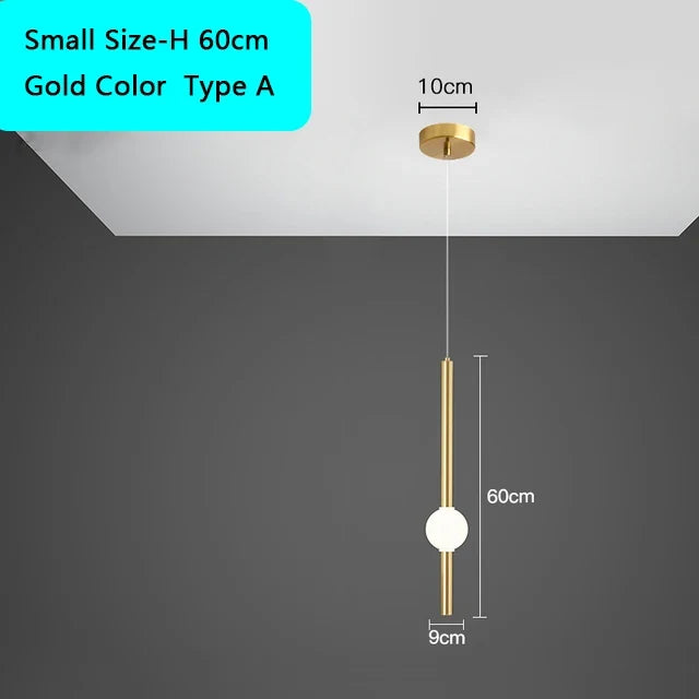suspension led moderne pour éclairage intérieur créatif