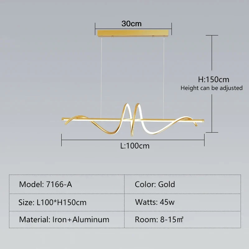 suspension moderne à led au design minimaliste élégant