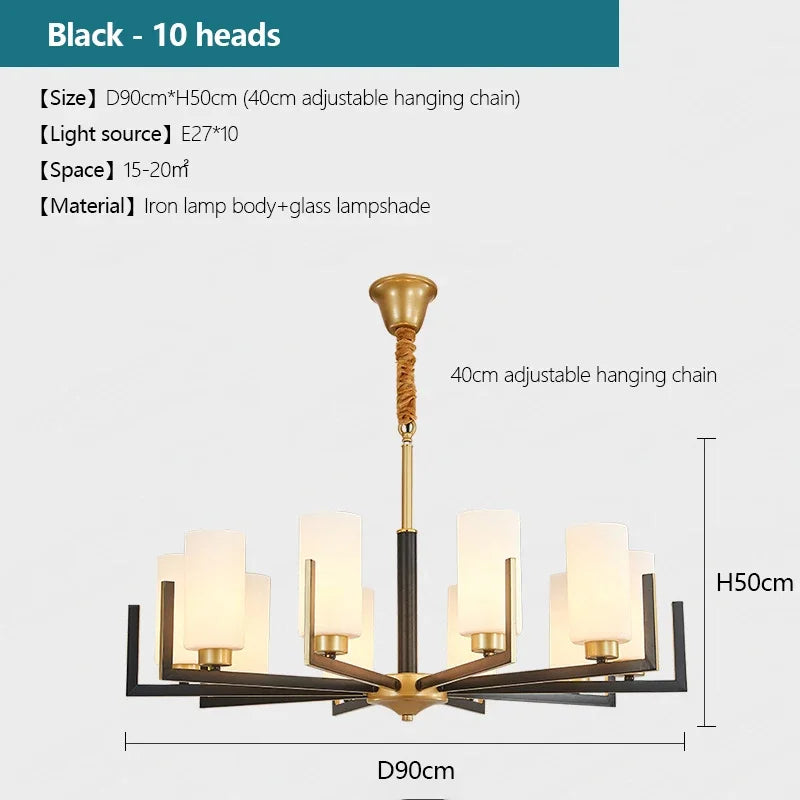 lustre style chinois rétro led design luxe suspension luminaire