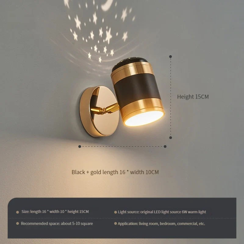 applique murale led rotative moderne lampe de lecture décoration luminaria