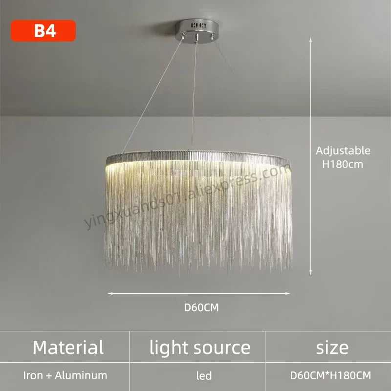 suspension design minimaliste avec pompon pour intérieur moderne