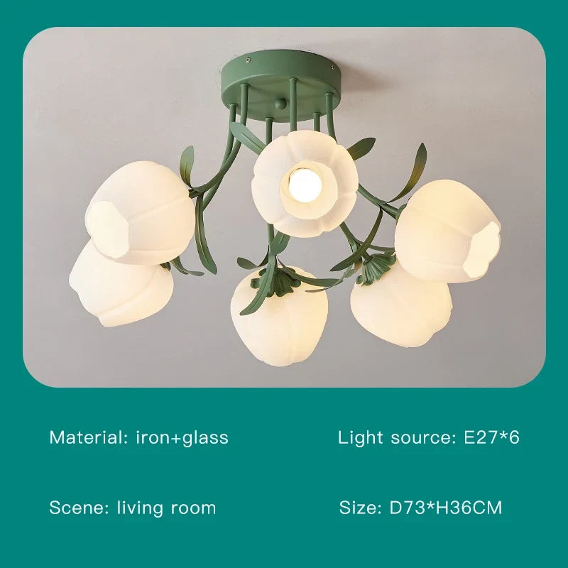 lustre créatif fleurs décoration nordique pour intérieur moderne