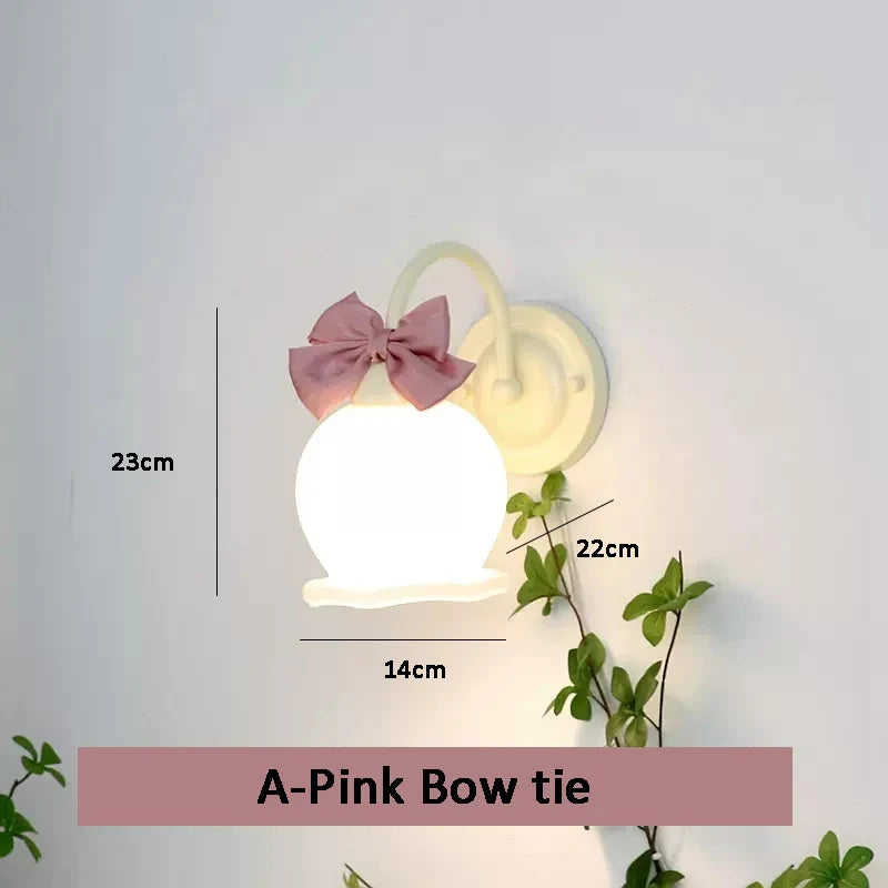 applique murale princesses lumineuse en verre pour chambre enfant moderne