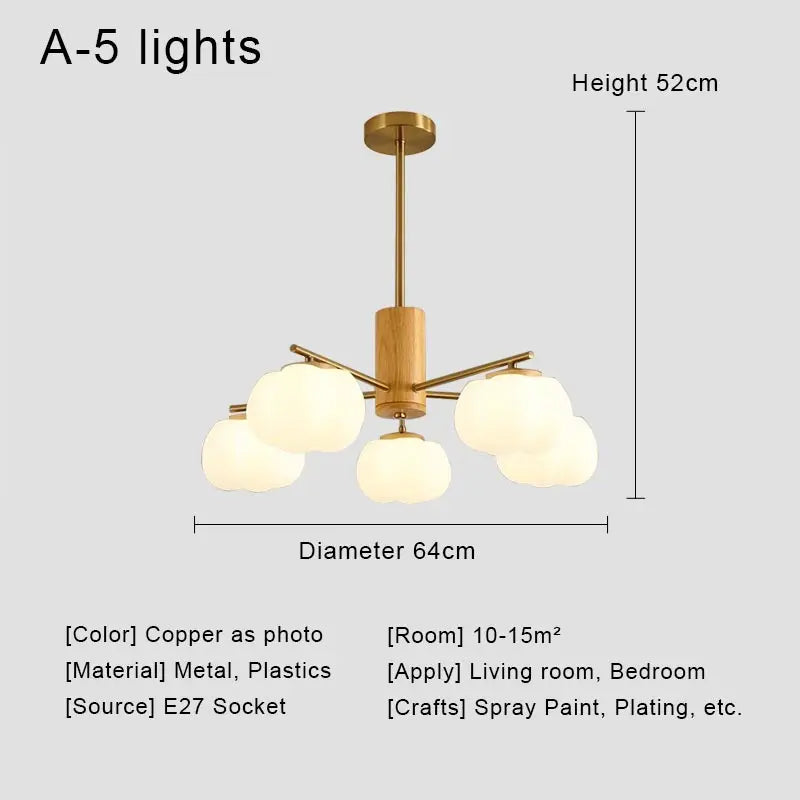 lustre à led moderne design nordique pour décoration intérieure