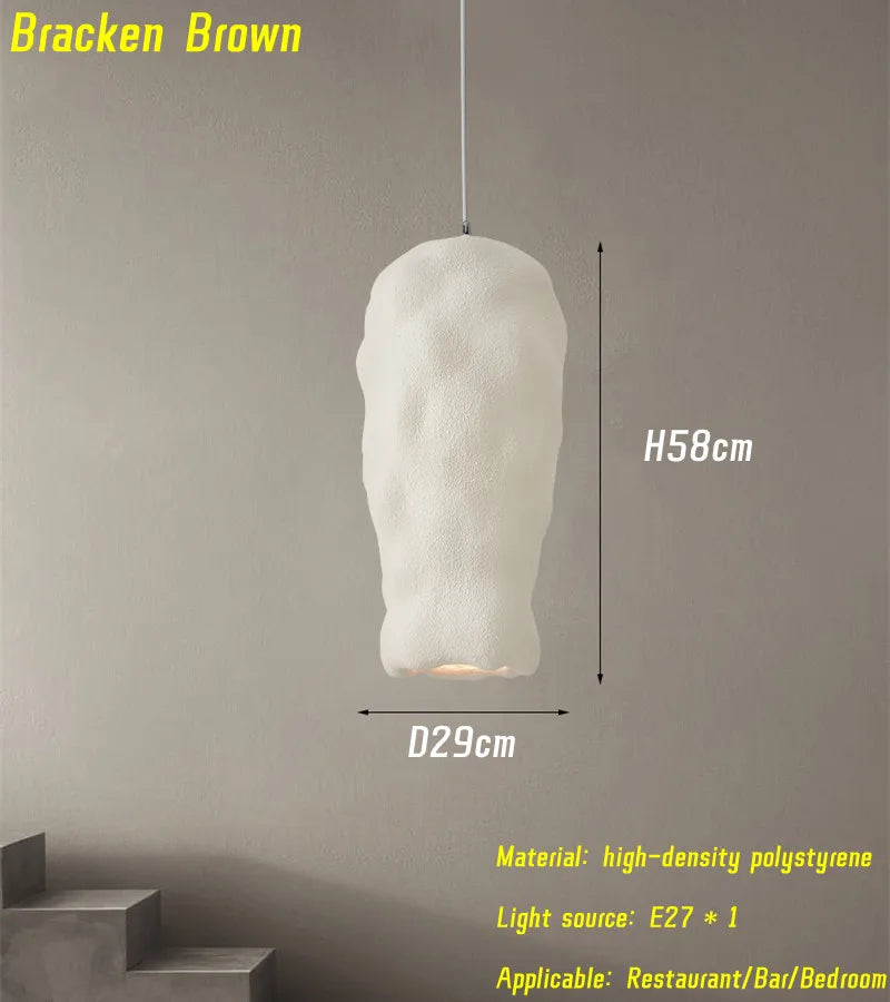 lustre wabi sabi japonais led pour décoration bar loft