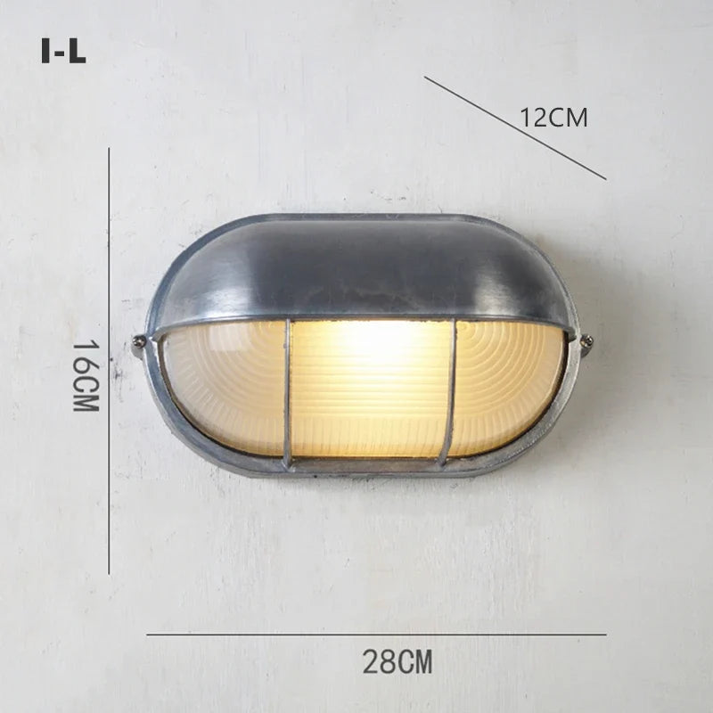 applique murale led rétro industrielle étanche pour extérieur et jardin