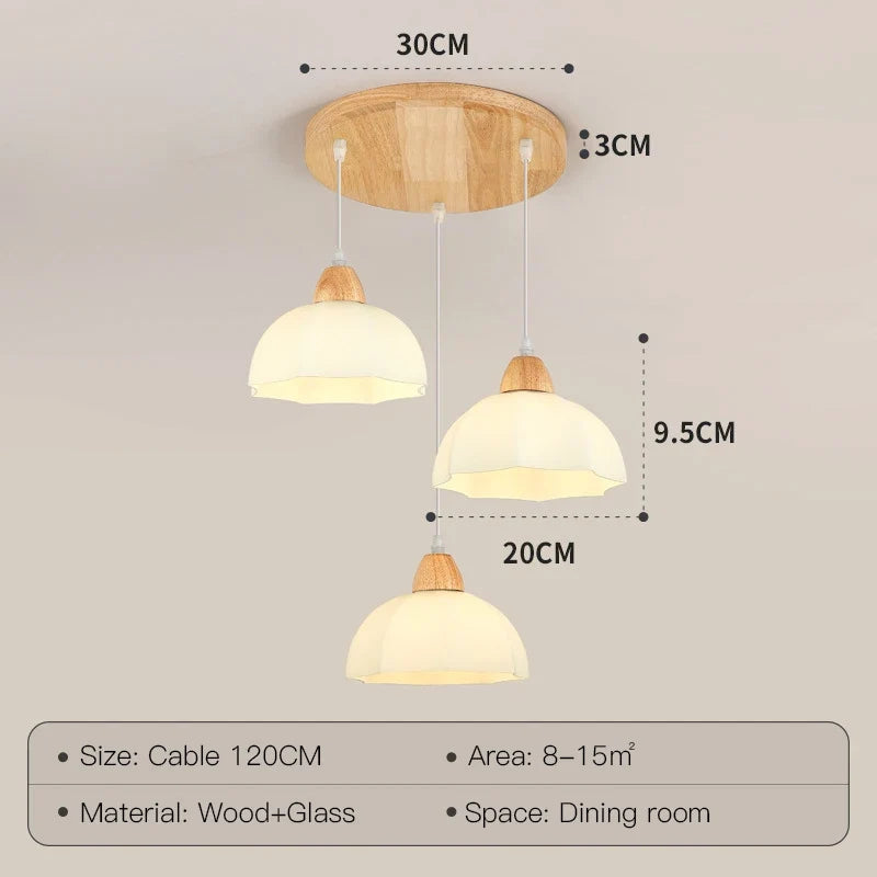 suspension en bois moderne pour décoration intérieure élégante