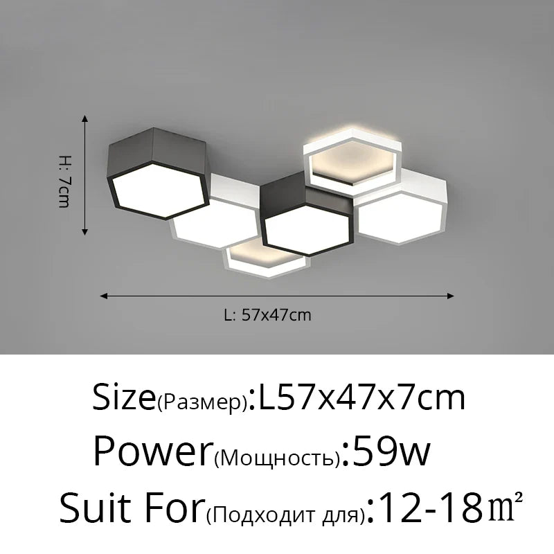 plafonnier design en nid dabeille pour intérieur créatif