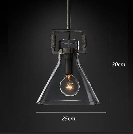 suspension en verre rétro américain style luxe décoratif