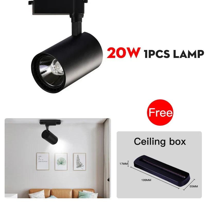spot led de suivi pour éclairage intérieur moderne