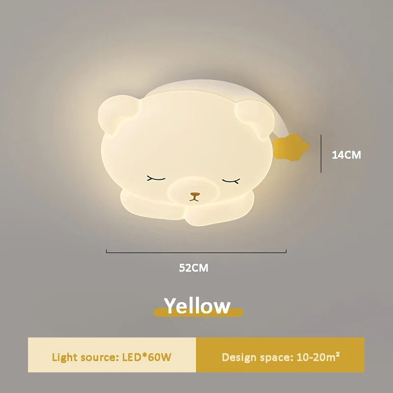 plafonnier ours mignon lampe pour chambre d'enfant moderne et romantique
