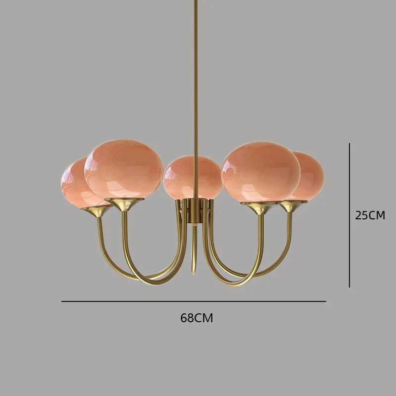 Lustre design doré nordique Simple