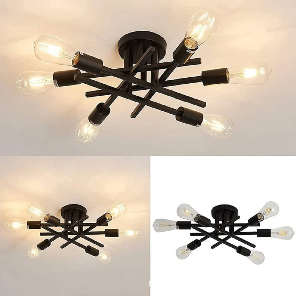 plafonnier led minimaliste moderne avec 2/4/6 lumières créatives
