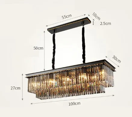 lustre en cristal design créatif pour décoration intérieure