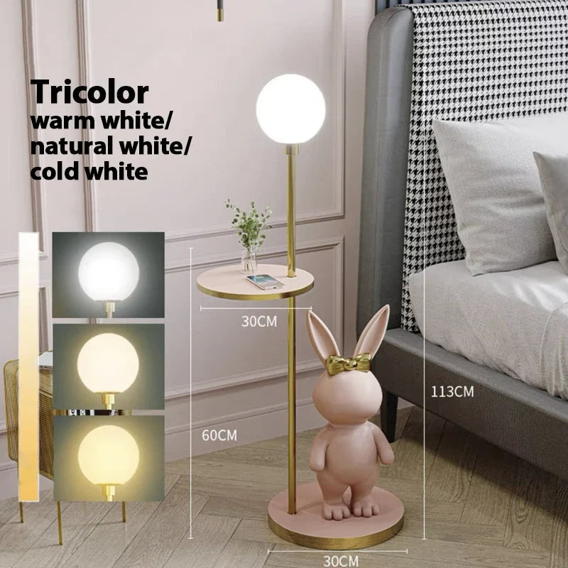 lampadaire nordique design lapin pour chambre enfant