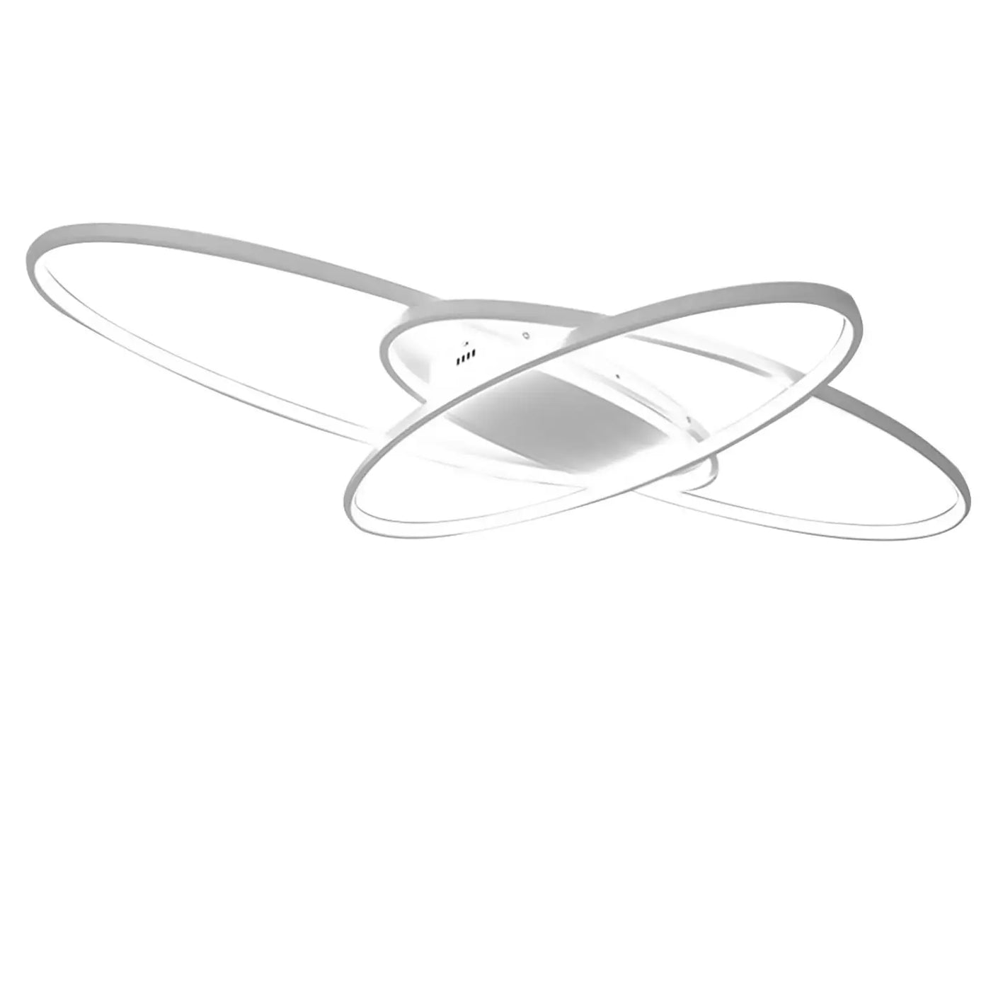 plafonnier led décalé 3 ellipses télécommande