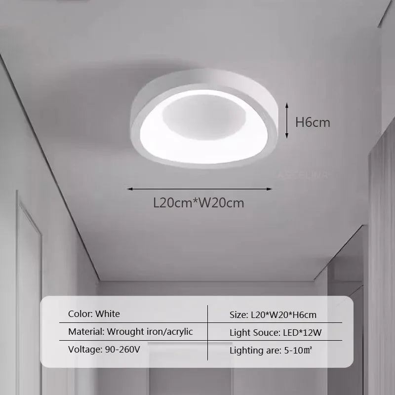 Plafonnier LED nordique pour salon