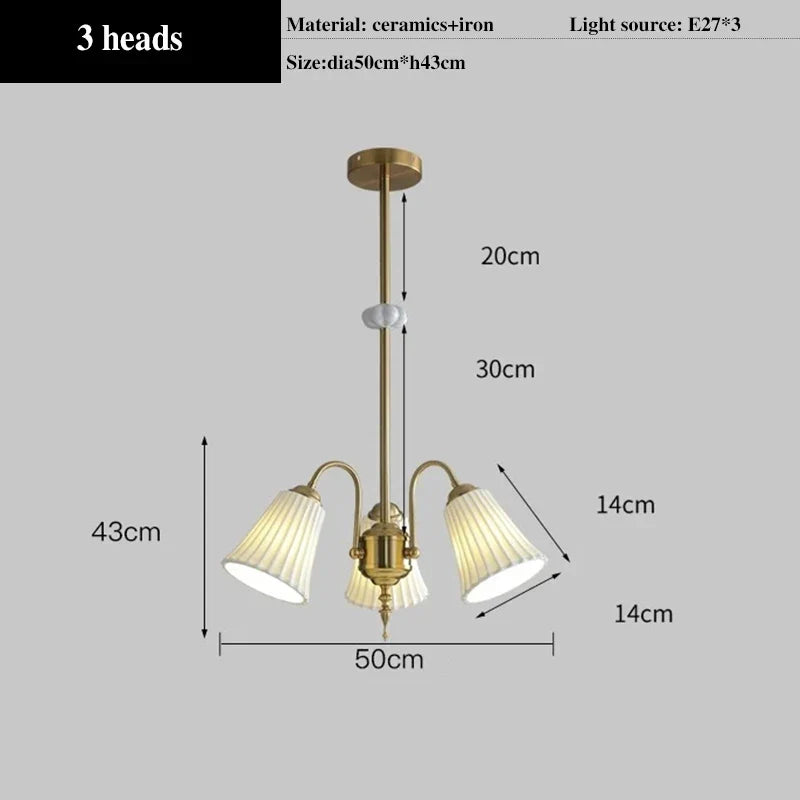 lustre en céramique style nordique moderne pour intérieur élégant