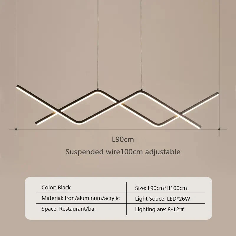 lustre moderne à led avec télécommande pour intérieur élégant