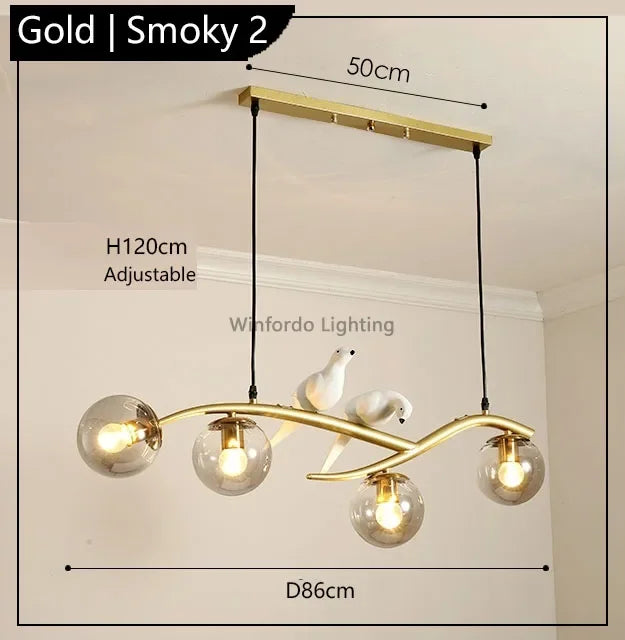 suspension design moderne forme oiseau scandinave décoratif winfordo