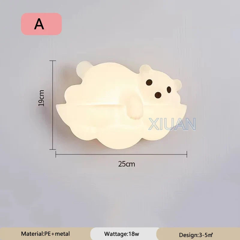 applique murale décorative en forme d'ours polaire idéale pour intérieur