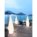 lampadaire de jardin solaire étanche en forme de goutte d'eau