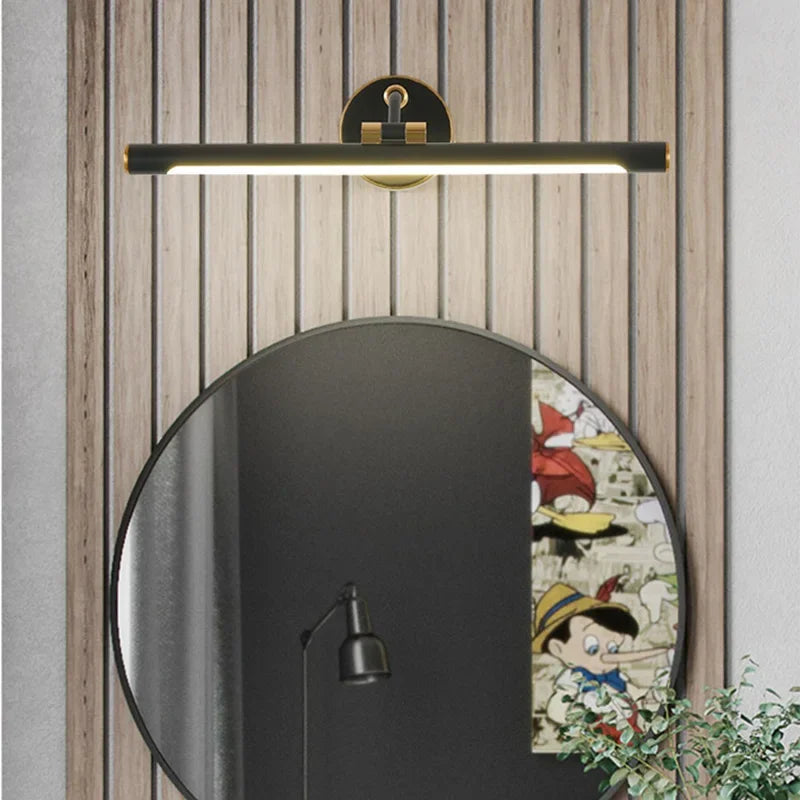 applique miroir à led moderne éclairage minimaliste rétractable intérieur
