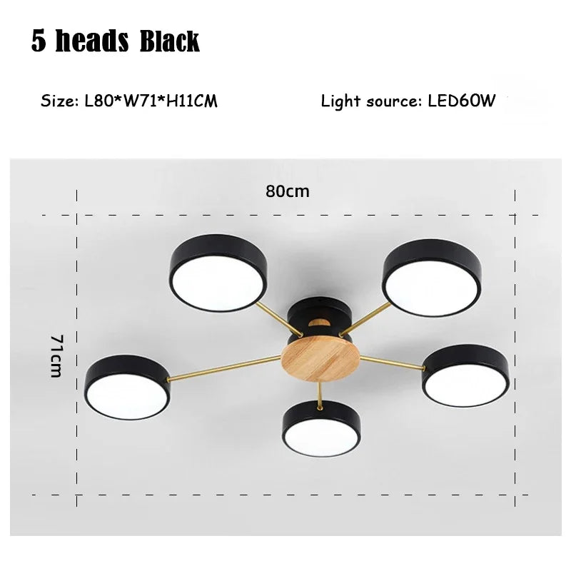 plafonnier moderne créatif pour décoration intérieure en led