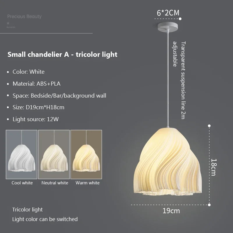 suspension Nordique 3D lumières Art créatif pour salon salle à manger maison cuisine île décor