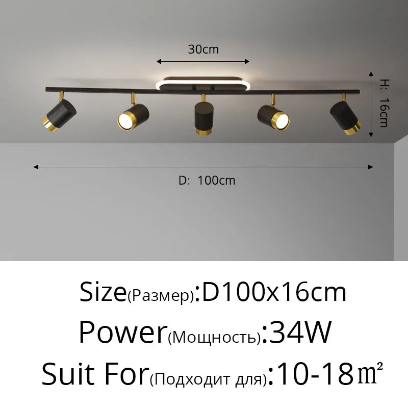 lustre moderne led pour magasin de vêtements et salon
