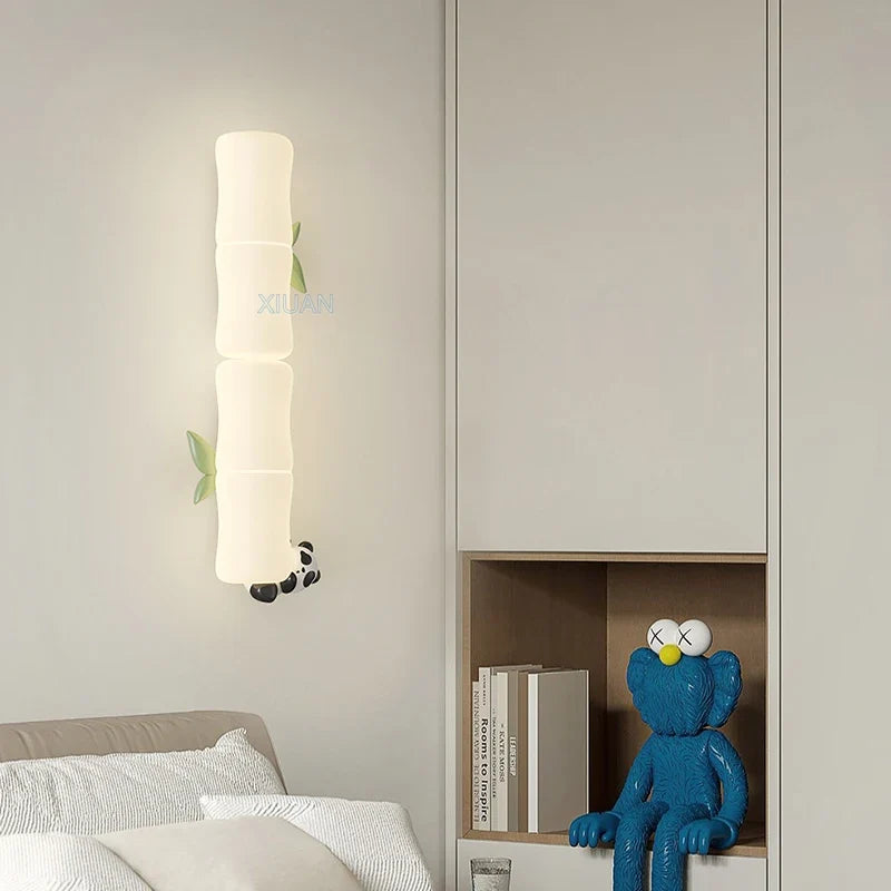 applique murale led singe panda pour enfants