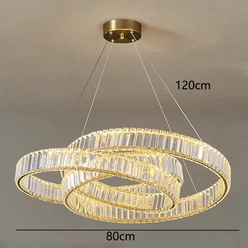 Lustre en cristal de décoration de maison moderne