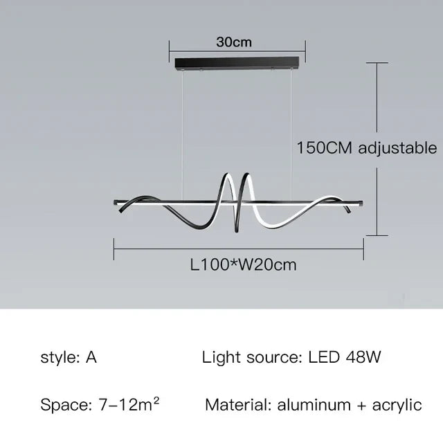 suspension moderne avec lumières led réglables design élégant décor intérieur