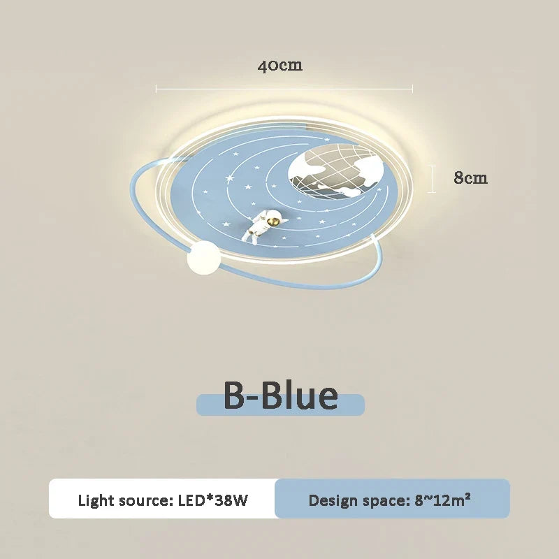 plafonnier moderne créatif pour chambre d'enfant en led