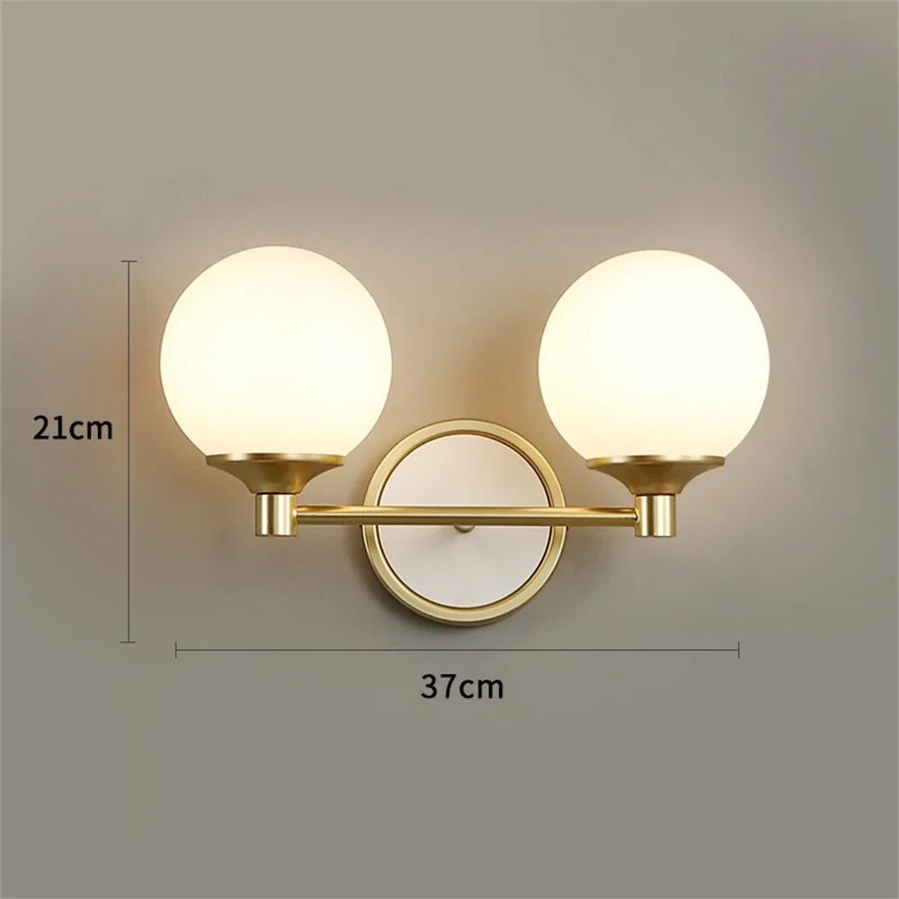 applique murale moderne nordique double tête led décoration maison
