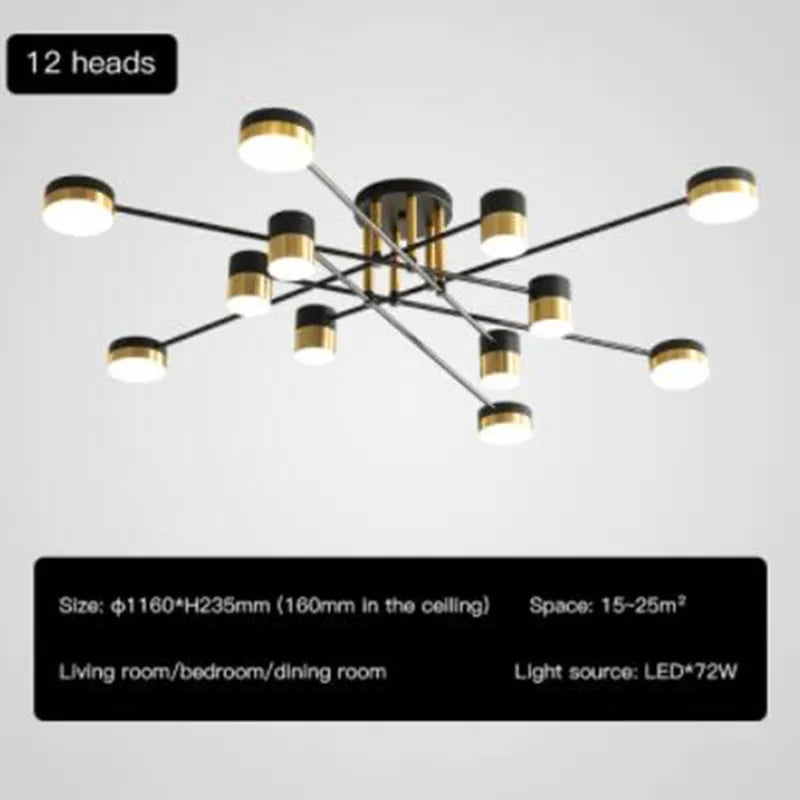 lustre à led design nordique moderne pour intérieur