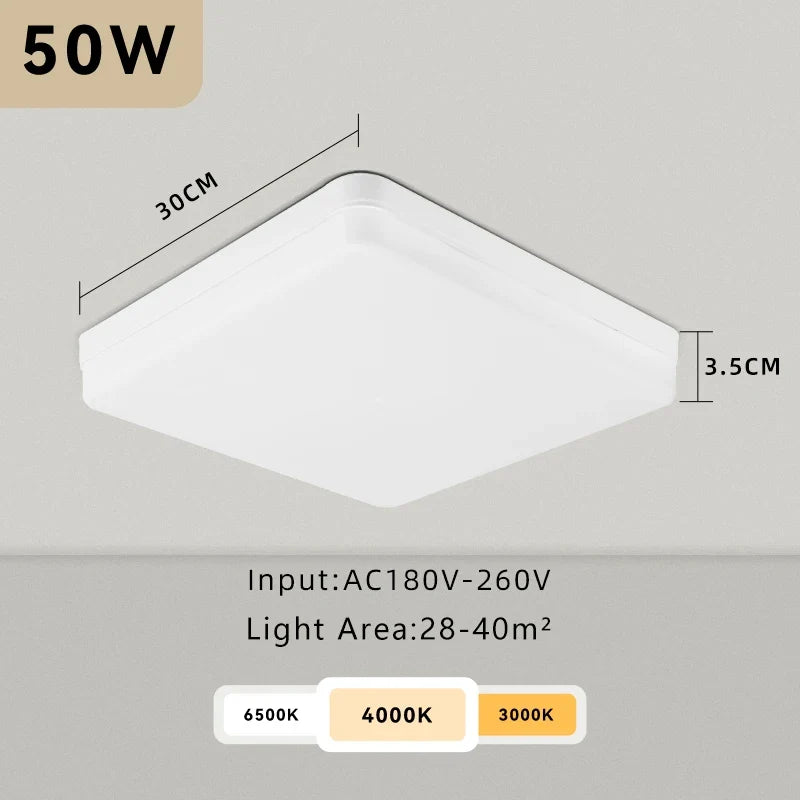 plafonnier led moderne carré pour intérieur design élégant
