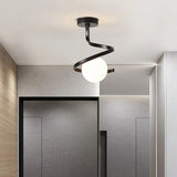 plafonnier led nordique boule verre