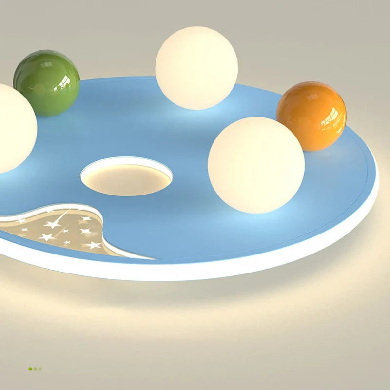 plafonnier boule à bulles moderne pour chambre d'enfant