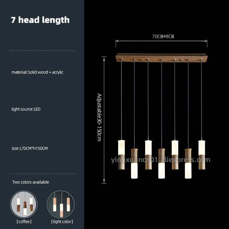 lustre en bois moderne pour éclairage intérieur design