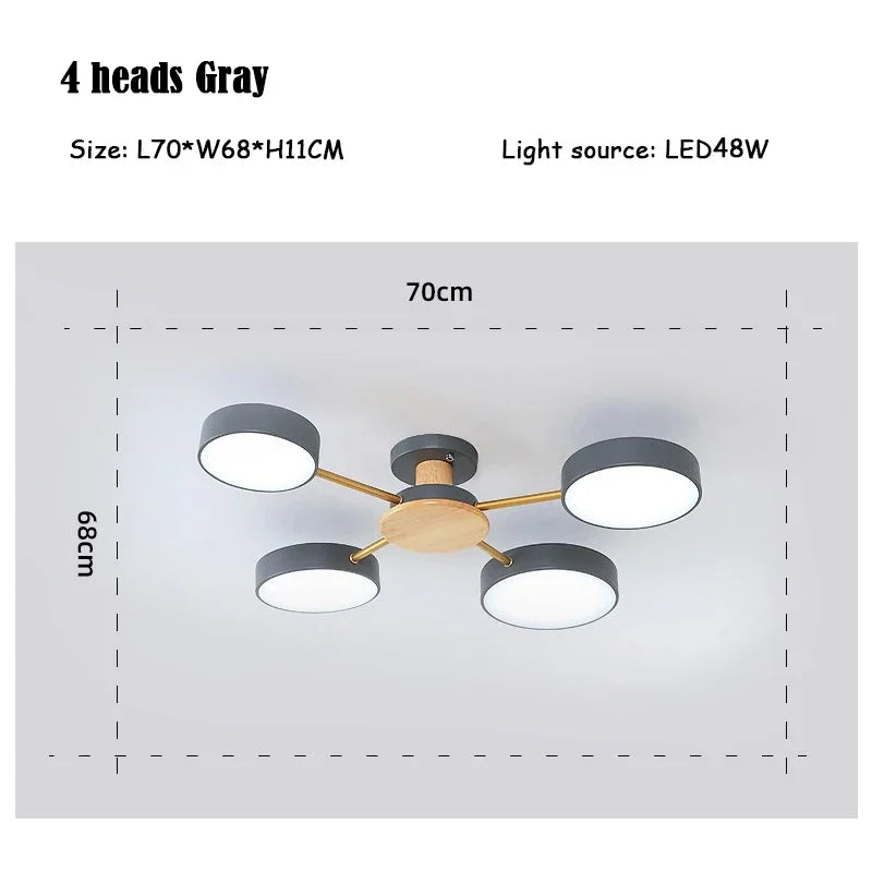 plafonnier moderne créatif pour décoration intérieure en led