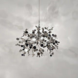 lustre moderne en acier inoxydable pour restaurant et boutique