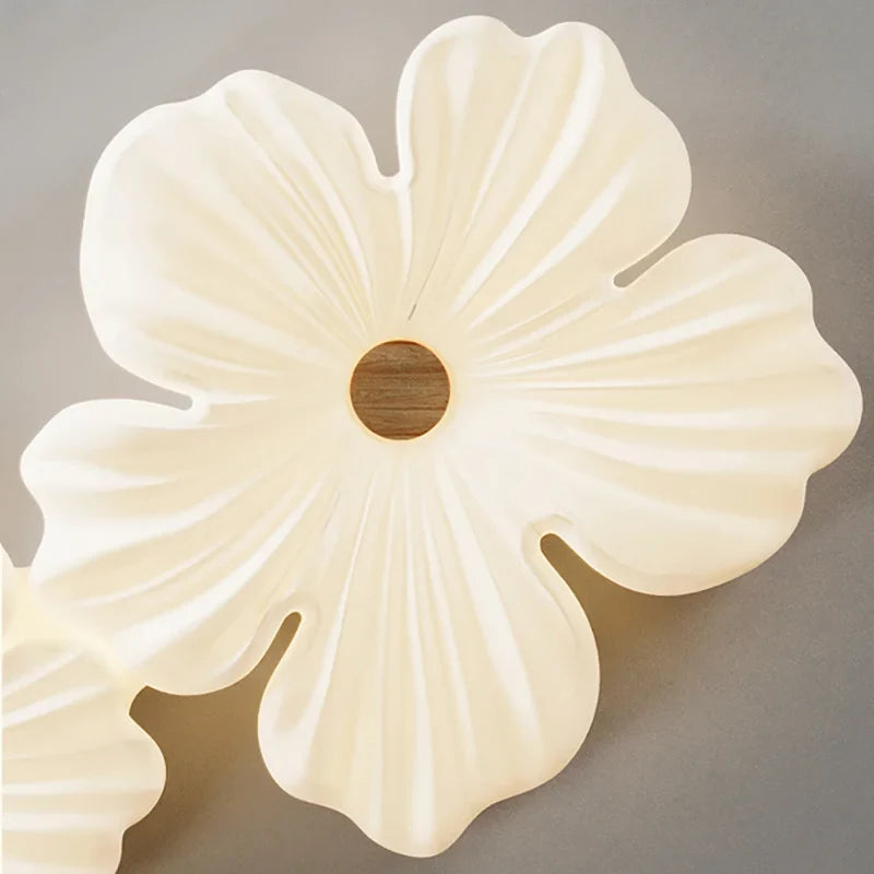 plafonnier moderne à leds en forme de fleur pour décoration intérieure