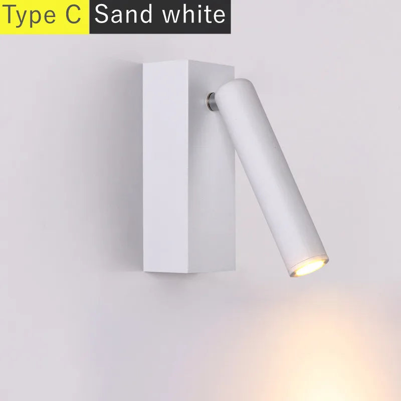 applique murale led rotative avec interrupteur et port usb