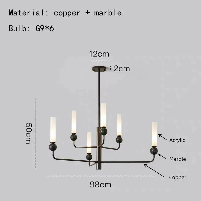 Suspension en marbre naturel
