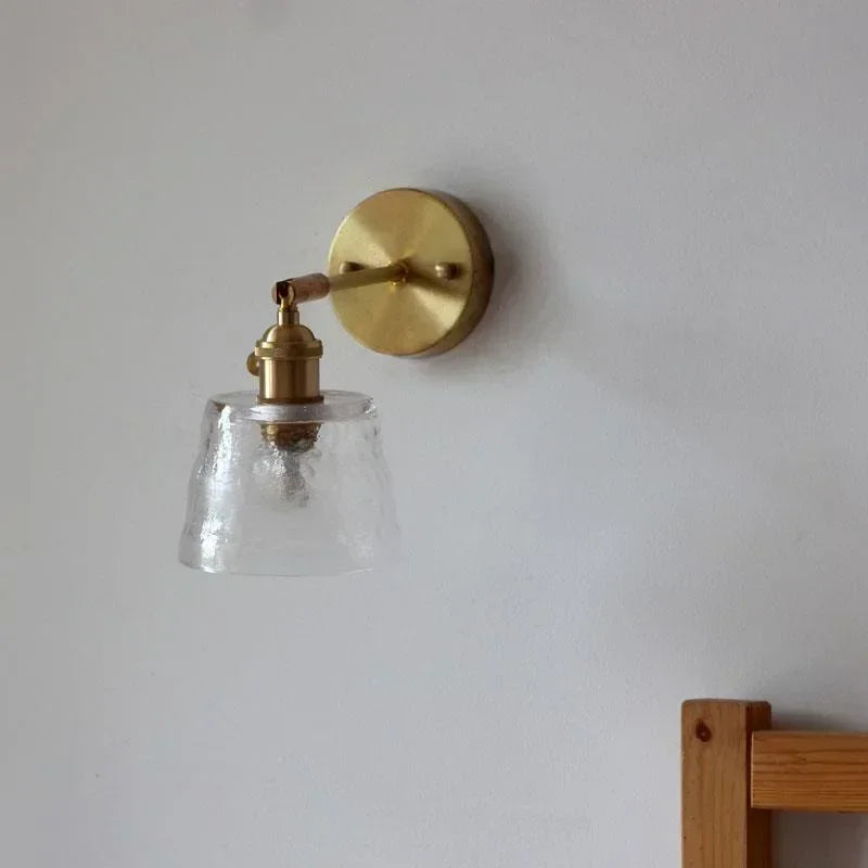 applique murale rotative en verre style nordique japonais avec miroir