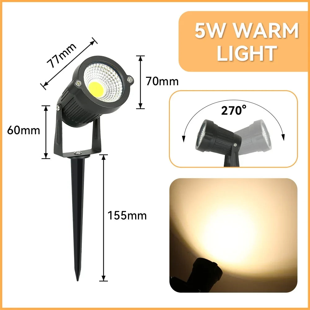 lampes de jardin led étanches pour éclairage extérieur décoratif